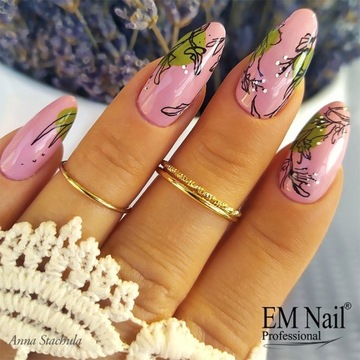EM Nail Baza Power Base Hybryda 15ml Shiny Rose