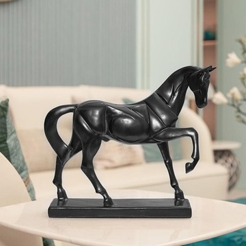 Statua konia Figurka na biurko Figurki koni do salonu w stylu ogrodowym A