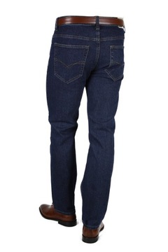 SPODNIE MĘSKIE JEANS st.Leon'f GRANATOWE W35 L36 PAS 90-92