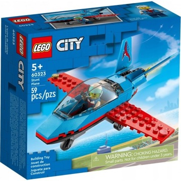 LEGO CITY 60323 SAMOLOT KASKADERSKI