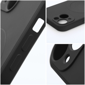 Силиконовый чехол Mag, совместимый с MagSafe, для IPHONE 12 MINI, черный