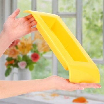 ГОРШОК ЗАЩИТНАЯ КРЫШКА ДЛЯ КОМПОЗИЦИЙ ТРОСТНИКОВАЯ ОСНОВА ИКЕБАНА ЖЕЛТЫЙ