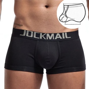 JOCKMAIL сексуальные мужские боксеры для пениса U-образная выпуклая выпуклость