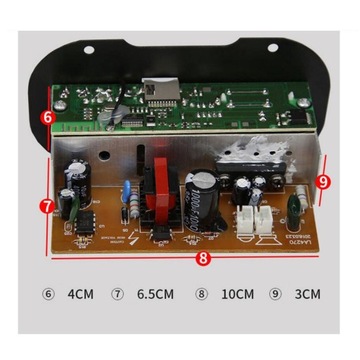 Hi-Fi басовый мощный сабвуфер AMP Board Car Mini