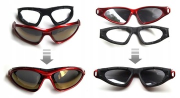 ZESTAW TREK PASEK OKULARY ETUI PRZECIWSŁONECZNE I2