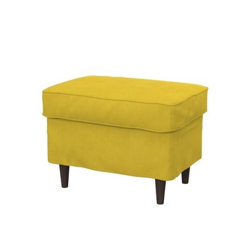 STRANDMON Pokrycie podnóżka, Velvet Yellow