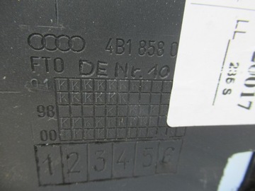 AUDI A6 C5 FACELIFT DESKA KONZOLA AIRBAG PÁSY SENSOR