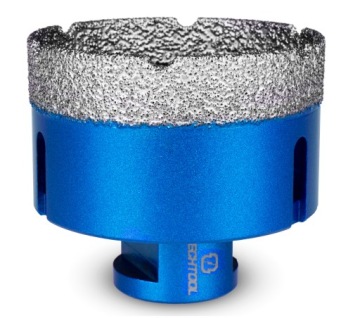 АЛМАЗНЫЙ КЕРНОРЕЗ ДЛЯ КЕРАМОГРАНИТА НАБОР 6-68 ММ+АДАПТЕР