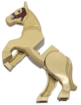 LEGO Zwierzęta Koń Beżowy Ruchome Nogi 10352c01pb07 NOWY Konik Horse Disney