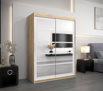 Шкаф-купе двухдверный с зеркалом R2 150 см.