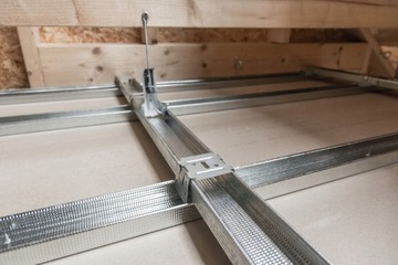 КРЕСТОВОЙ СОЕДИНИТЕЛЬ BUDMAT 60/27 ATTIC Профили потолочные CD60 гипсокартон 100 шт.