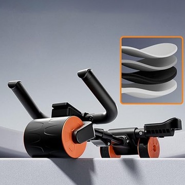 ФИТНЕС-РОЛИКОВОЕ КОЛЕСО с автоматическим отскоком для упражнений на пресс AB WHEEL