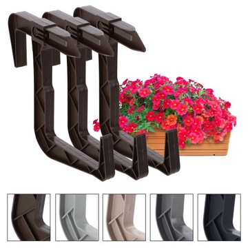 РУЧКА ВЕШАЛКА КРЮЧОК ЦВЕТОЧНЫЙ ВАЗ БАЛКОННАЯ ЯЩИКА 3x