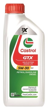 OLEJ CASTROL GTX 5W30 ACEA C3 RENAULT RN17 1L CAST