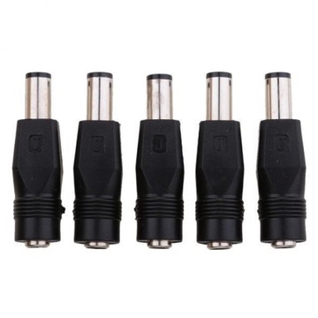 2x 5szt. 7,4 x 5,0 mm męski do 5,5 x 2,1 mm żeński