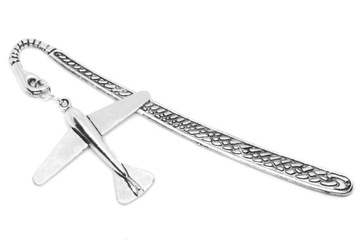 ZAKŁADKA DO KSIĄŻKI SAMOLOT prezent dla mężczyzny