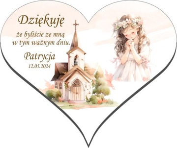 Благодарность гостям Первого Причастия МАГНИТ Персонализированный подарок 14 шт.