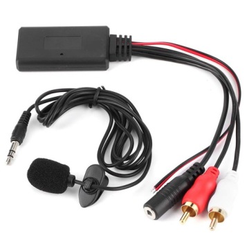 ADAPTER BLUETOOTH 5.0 DO RADIA AUX MODUŁ 2x RCA MIKROFON DLA ALPINE PIONEER