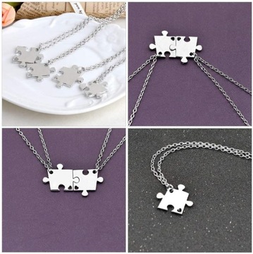 1 Set Necklace Matching Friendship Necklace Best Friend Puzzle Necklace