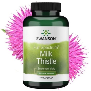 SWANSON MILK THISTLE OSTROPEST 500mg 100 KAPS.