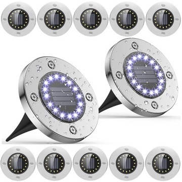 Lampa solarna wbijana solarne ogrodowe lampki
