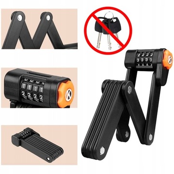 ВЕЛОСИПЕДНЫЙ ЗАМОК ДЛЯ ВЕЛОСИПЕДА ВЕЛОСИПЕДНЫЙ ЗАМОК С КОДОМ КОД ЗАКАЛЕННАЯ СТАЛЬ