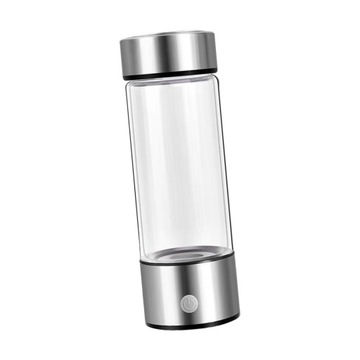 Zewnętrzna butelka na wodę 420 ml, ładowana przez USB, przenośna, lekka, srebrna