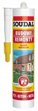Silikon neutralny Soudal czarny 280ml