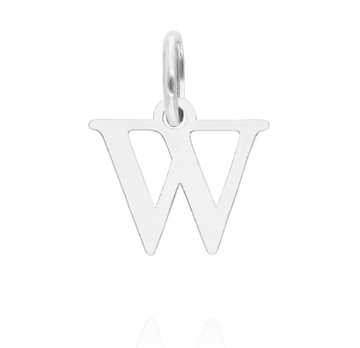 SREBRNA ZAWIESZKA 925 LITERKA W
