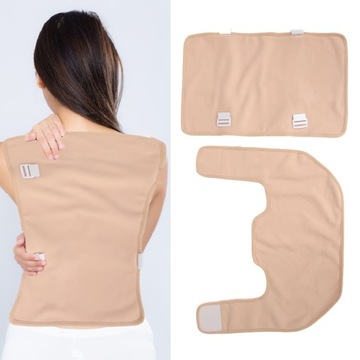 2 SZT. OKŁAD Z OLEJU RYCYNOWEGO WIELOKROTNEGO UŻYTKU NA RAMIĘ I PLECY