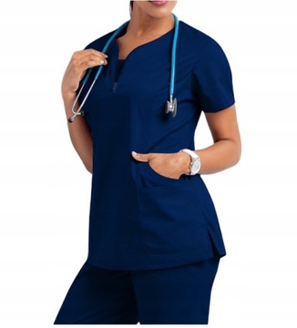 KOMPLET MEDYCZNY KOSZULKA SPODNIE UNIFORM DAMSKI XXL , Z PL