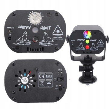 ЛАЗЕРНЫЙ ДИСКО-ПРОЕКТОР Светодиодные сценические светильники RGB