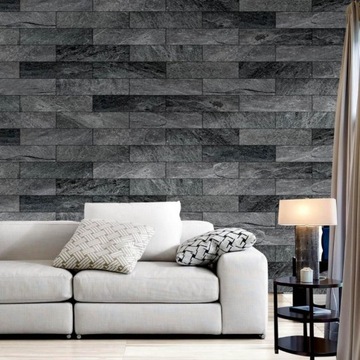 Płytki ścienne na fasadę Silver Grey 10x30 łupek