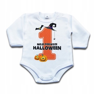 BODZIAK z napisem Moje pierwsze Halloween - 92 dł