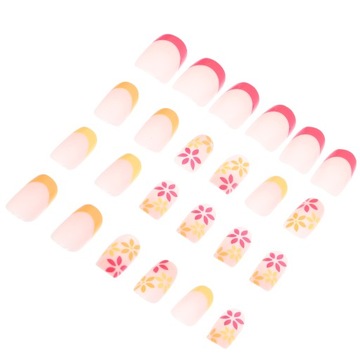 24шт пресс для ногтей женский клей на ногтях поддельные