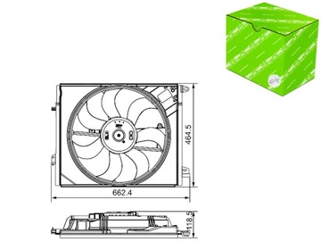 VENTILÁTOR CHLADIČŮ RENAULT MEGANE IV TALISMAN 1.2-1.8 11.15- VALEO