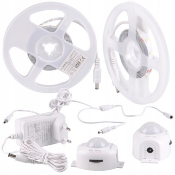 Taśma LED 12V 16,5W 2x2m IP20 z czujnikiem ruchu i zmierzchu NEUTRALNA 4000