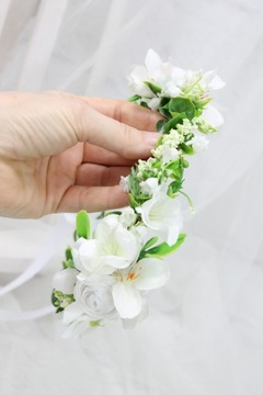 Асимметричный венок для свадебного причастия, оригинальное украшение для волос