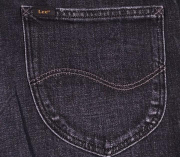 LEE spodenki HIGH black jeans MOM SHORT_ W26