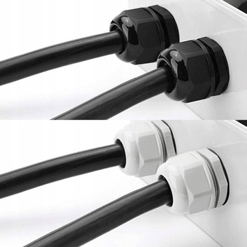 НАБОР XXL КАБЕЛЬНЫХ ВВОДОВ IP68 ВОДОНЕПРОНИЦАЕМЫЙ 3-16 мм ЧЕРНЫЙ Ввод 50 ШТ.