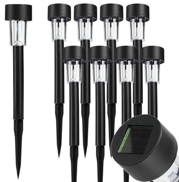 Lampa solarna LED ogrodowa lampka wbijana słupek
