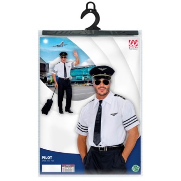 НАряд ОФИЦЕРА ПИЛОТА РУБАШКА ШЛЯПА ГАЛСТУК S