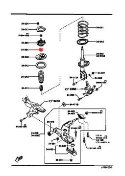 MAZDA MX-3 MX-6 DEMIO LOŽISKO ULOŽENÍ TLUMIČ