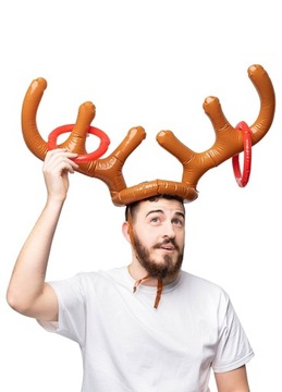 Dmuchane rogi RENIFERA śmieszna gra