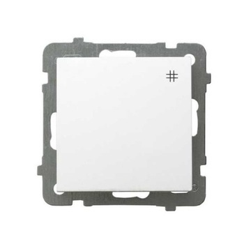 Wyłącznik moduł pojedynczy krzyżowy Opal biały Timex WP-8/m Op BI