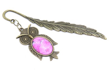 ЗАКЛАДКА сова сова ФЛОКС РОЗОВЫЕ цветы