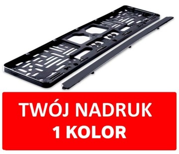 300x ramki tablica rejestracja nadruk 1kolor