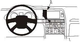 BRODIT ProClip uchwyt konsola do Audi A6 04-09