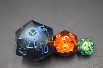 КУБИКИ ДЛЯ РПГ ICY GAZE LIQUID K20 3,3 СМ