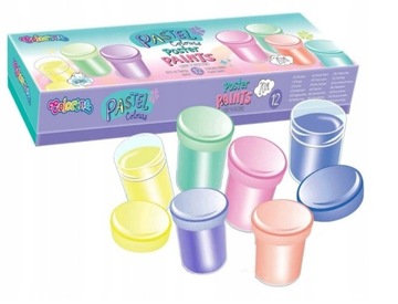 FARBY PLAKATOWE COLORINO PASTELOWE 12k 20 ml
